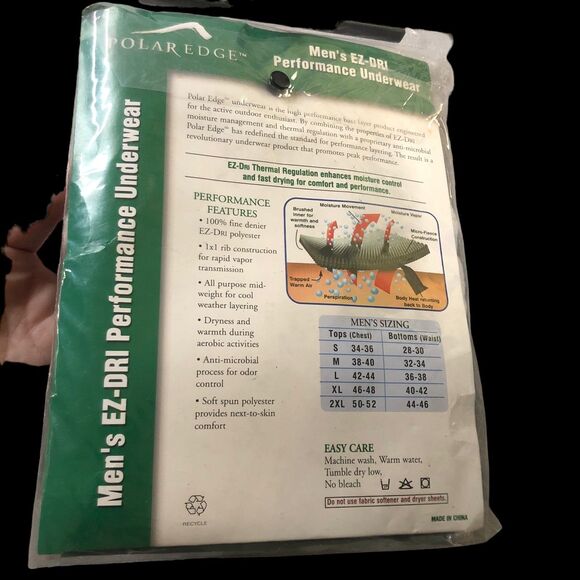 Men’s Polar Edge EZ-DRI Performance Thermal Pants for Layering SZ M(32-34) - Picture 4 of 8